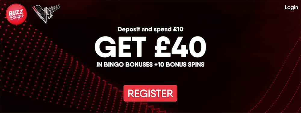 Buzz bingo 110 free spins slots