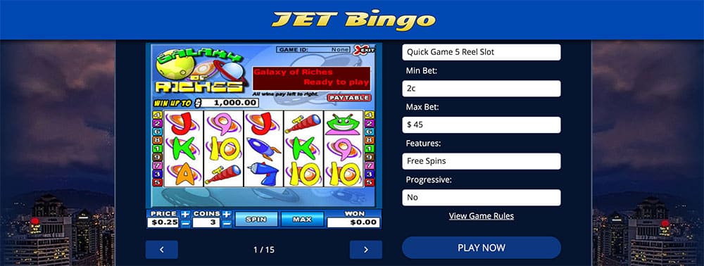 Jet Bingo Free Spin Code